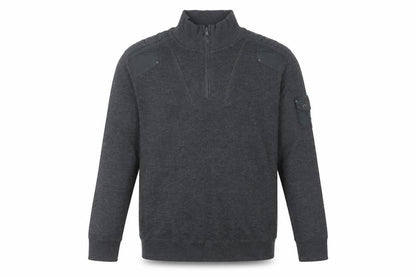 Debenhams Men's Grey Pullover Jumper, Medium, High Neck