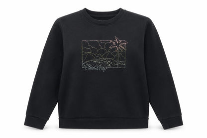 Hurley Womens Black Graphic Pullover Sweatshirt L