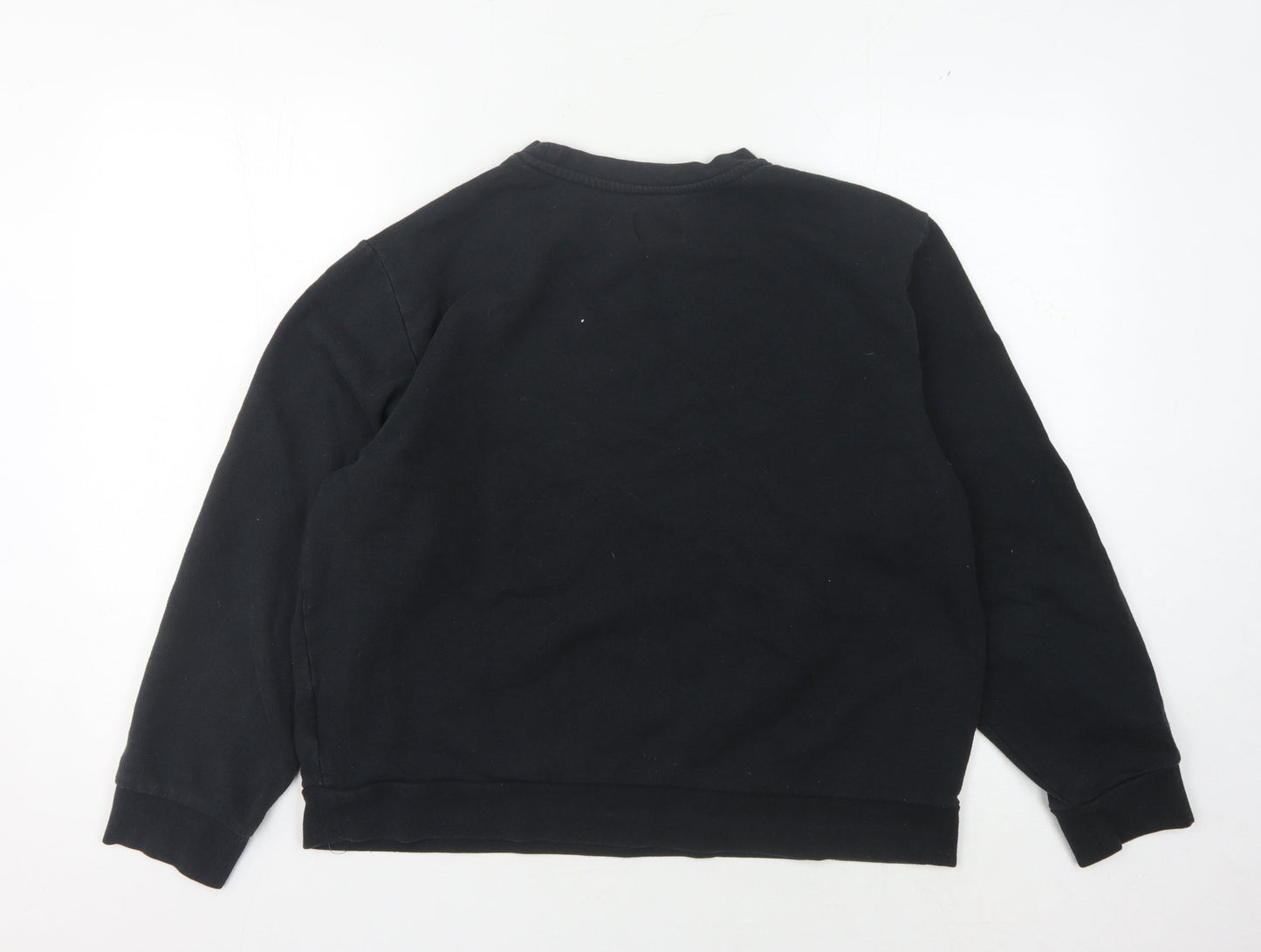 Hurley Black Unisex Graphic Pullover Sweatshirt L