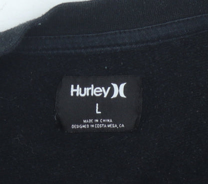 Hurley Womens Black Graphic Pullover Sweatshirt L