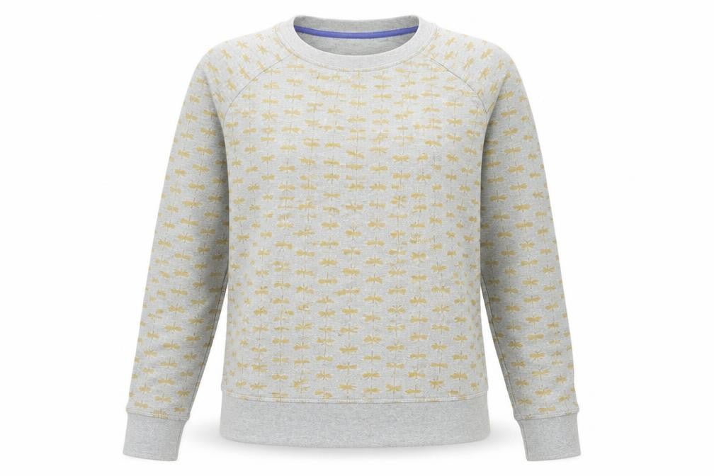 Boden Women's Grey Animal Print Sweatshirt S