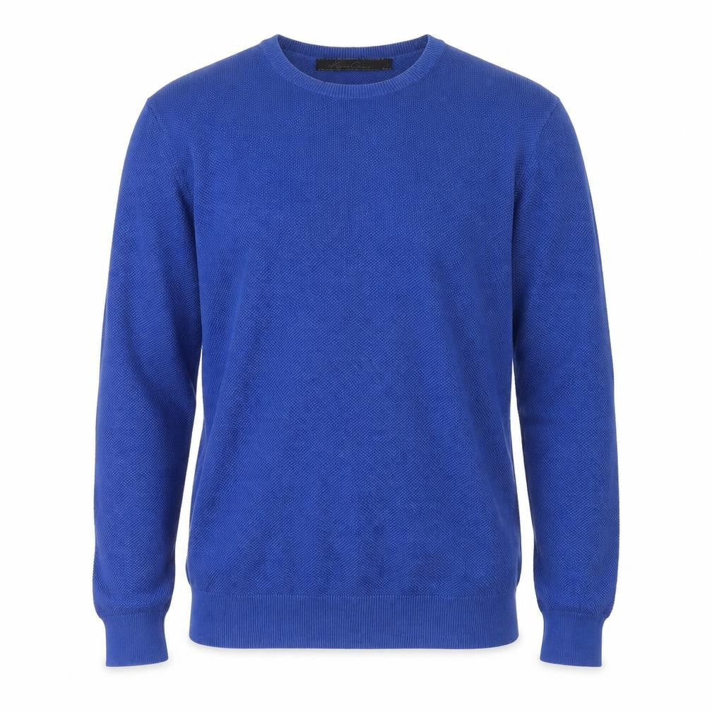 Kenneth Cole Men's Blue Cotton Pullover Sweater L
