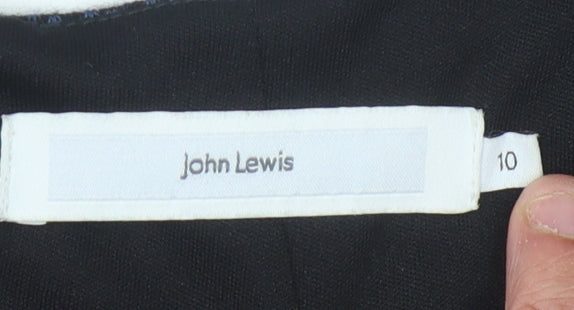 John Lewis Women's Blue Knee Length Sheath Dress Size 10