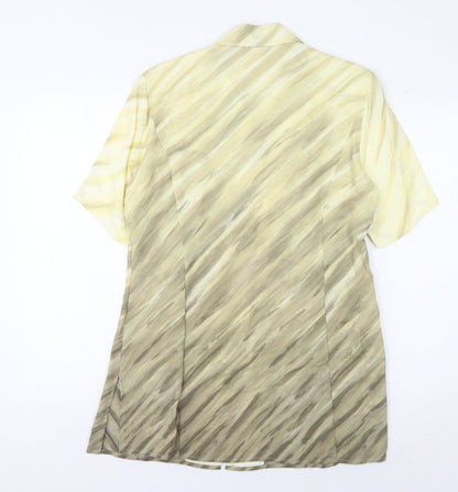 Bianca Women's Multicoloured Collared Blouse, Size 10