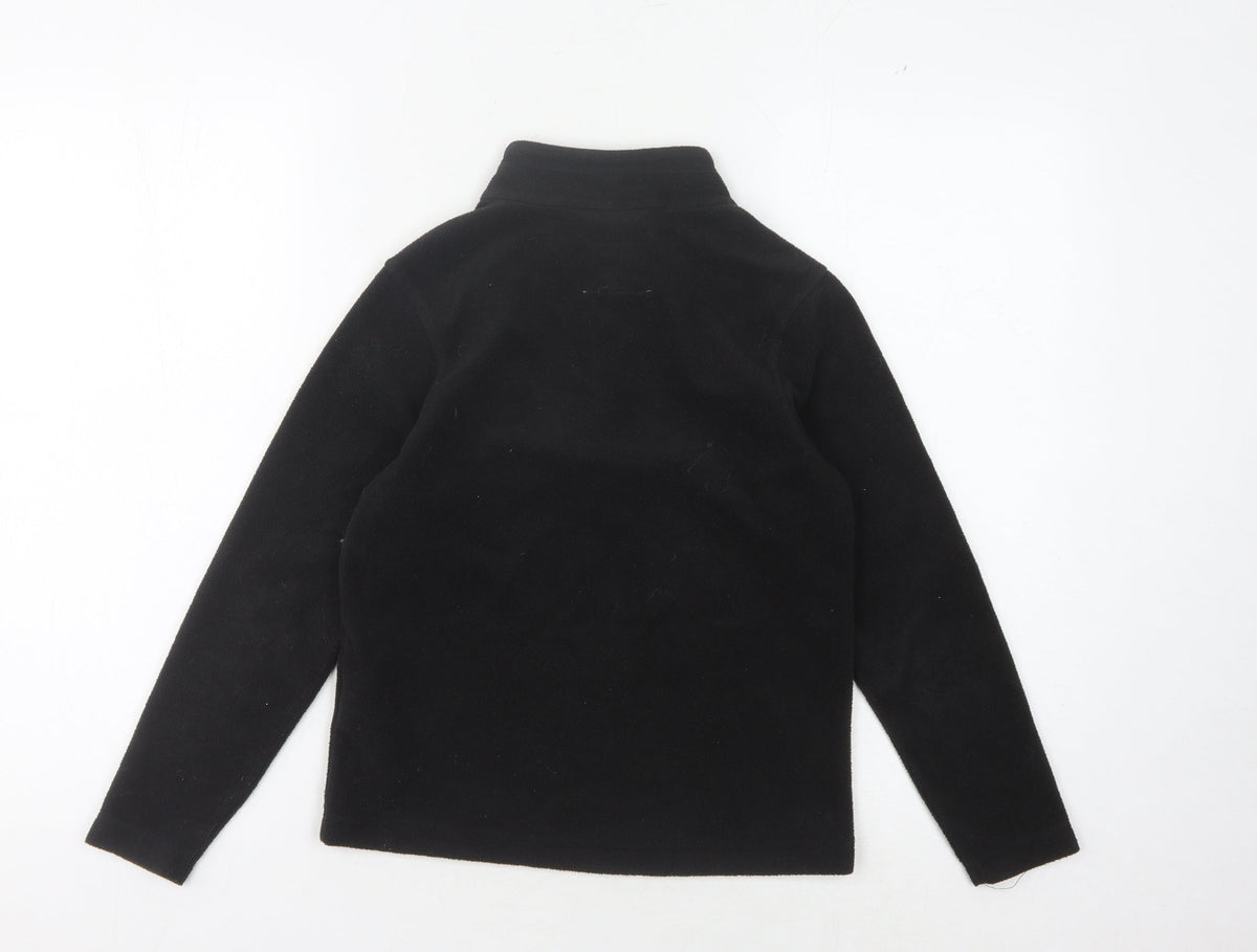 Regatta Boys Black Fleece 1/4 Zip Sweatshirt - Size 10 Years