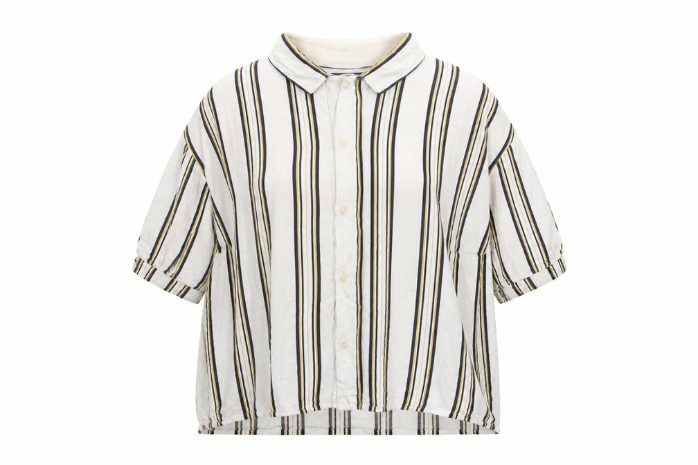MNG Unisex Multicoloured Striped Button-Up Shirt