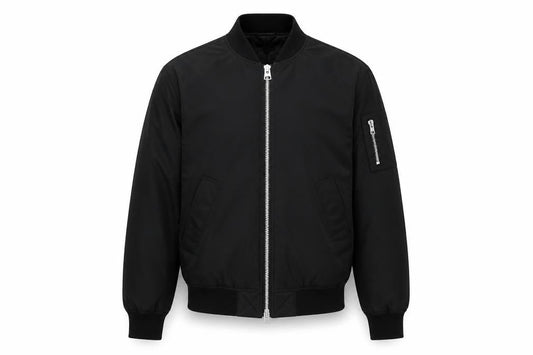 Brixtol Men's Black Bomber Jacket Medium Casual