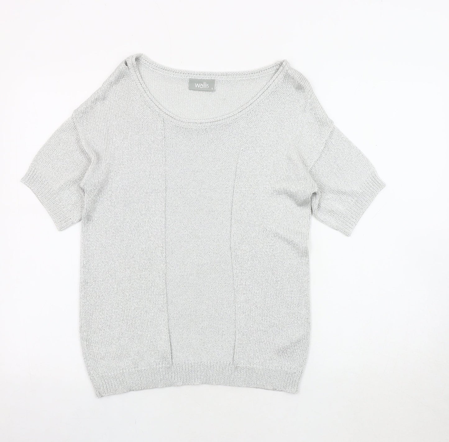 Wallis Silver Knit Pullover Jumper, Women's S