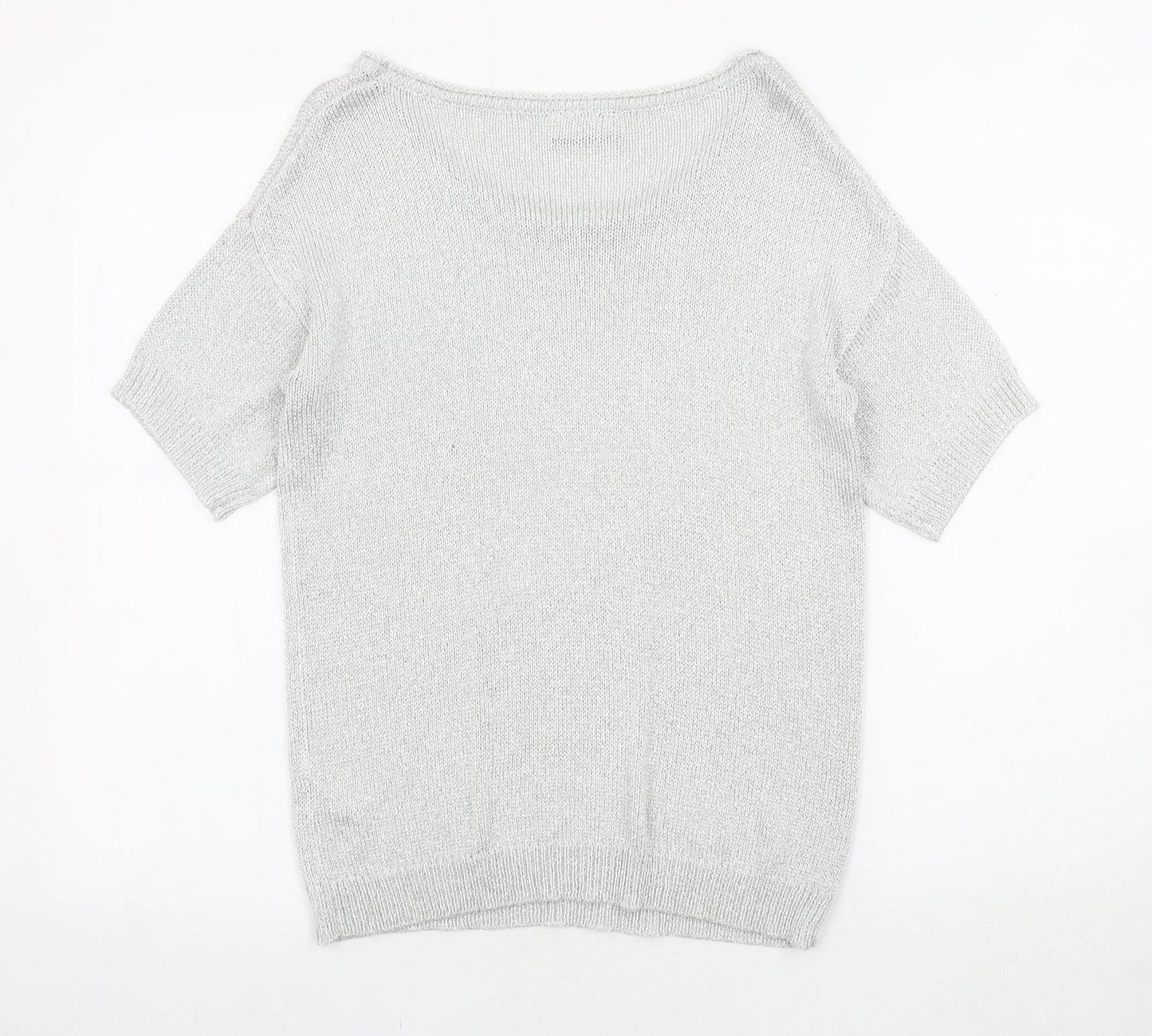 Wallis Silver Knit Pullover Jumper, Women's S