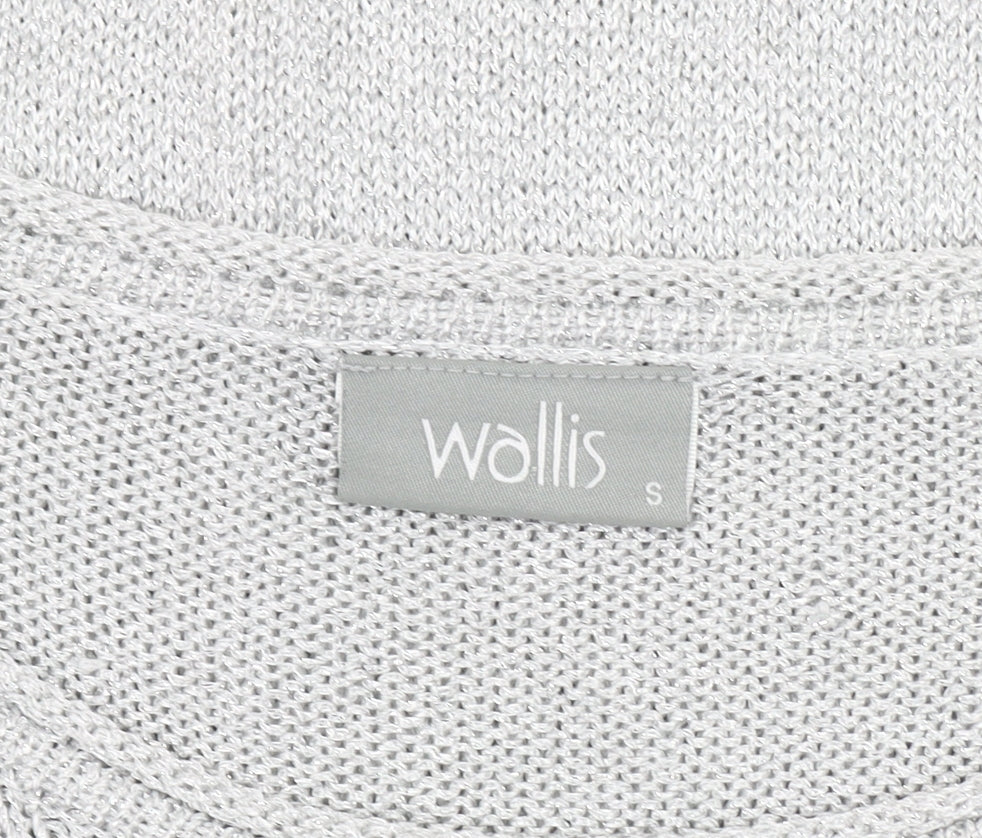 Wallis Silver Knit Pullover Jumper, Women's S