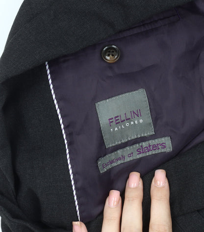 Fellini Men's Black 36L Single-Breasted Blazer