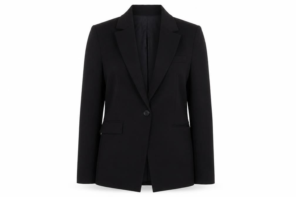 MNG Women's Black Classic Blazer, Size M, Formal