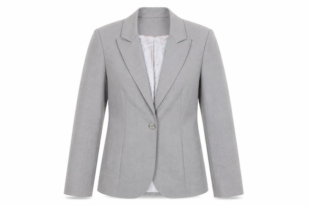 Next Women's Grey Single-Breasted Blazer Size 10