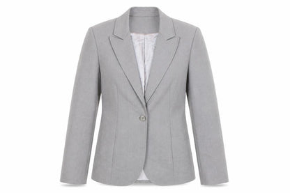 Next Women's Grey Single-Breasted Blazer Size 10