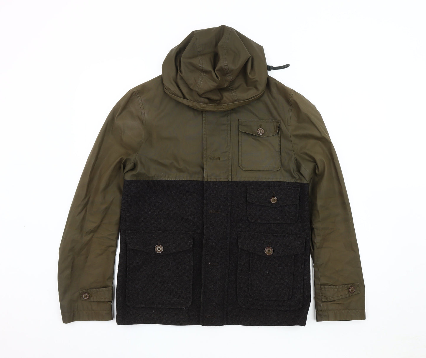 Burton Menswear Green Parka Jacket S Men