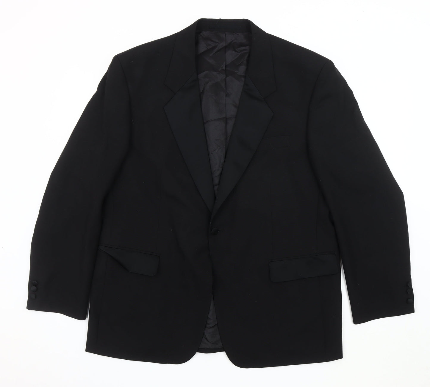 Leonards Men's Black Blazer, Size 44S, Formal Wear