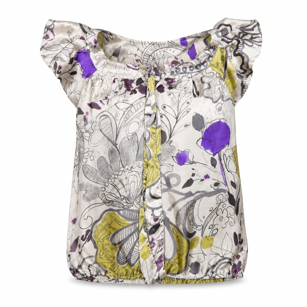 Next Women’s Floral Blouse, Multicoloured, Size 10