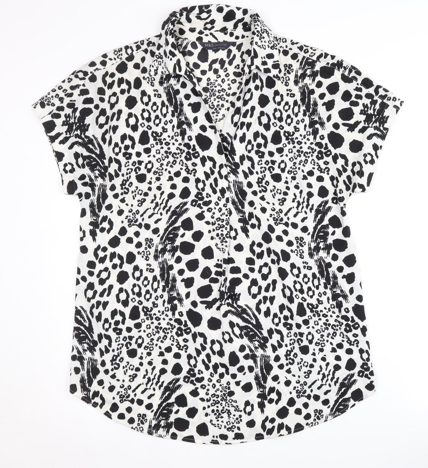 Marks and Spencer Women's Animal Print Blouse - Size 6