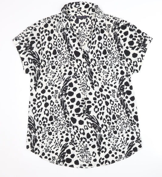 Marks and Spencer Women's Animal Print Blouse - Size 6