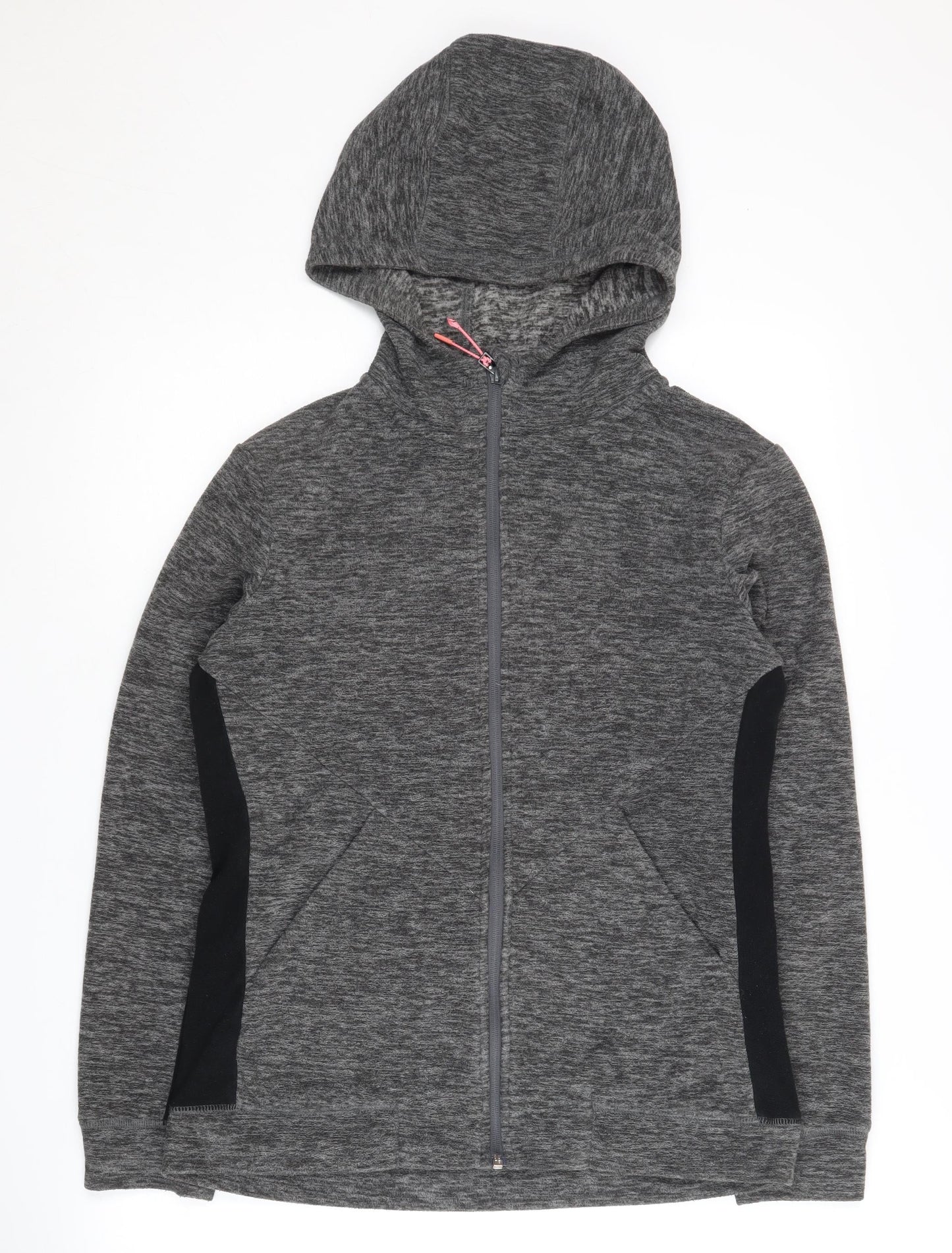 Next Women's Grey Full Zip Hoodie S - Sporty and Stylish