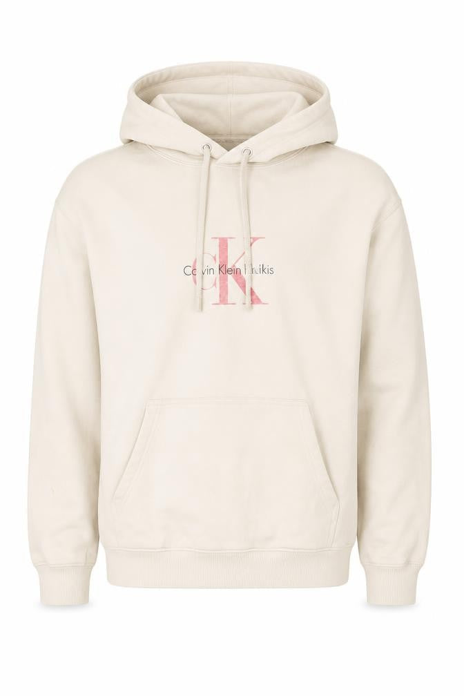 Calvin Klein Khakis Beige Men's S Pullover Hoodie
