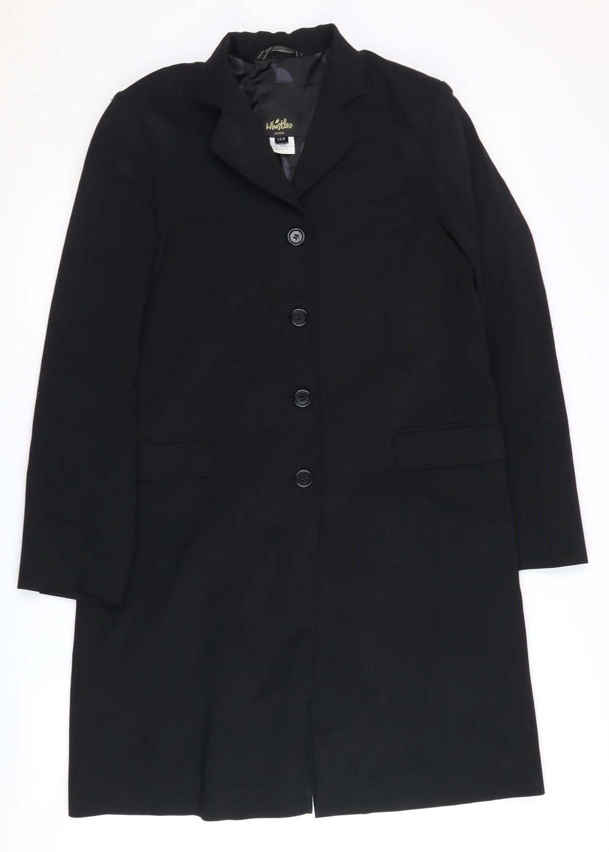 Whistles Women's Black Wool Suit Jacket Size 10