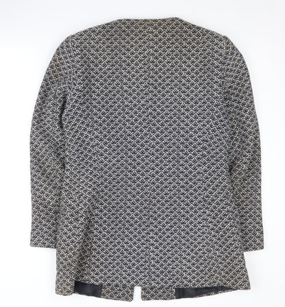 Zara Women's Geometric Patterned Coat, Size L