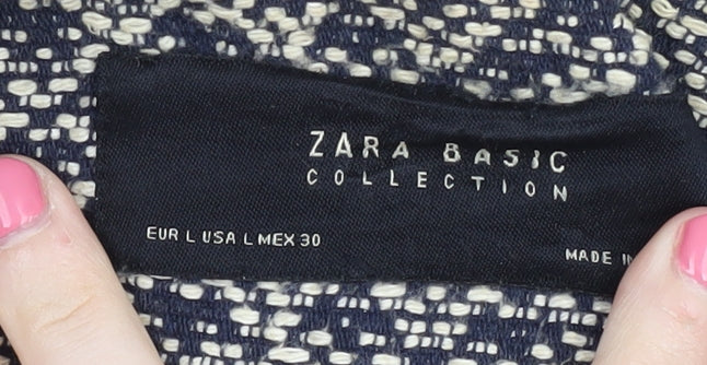 Zara Women's Geometric Patterned Coat, Size L