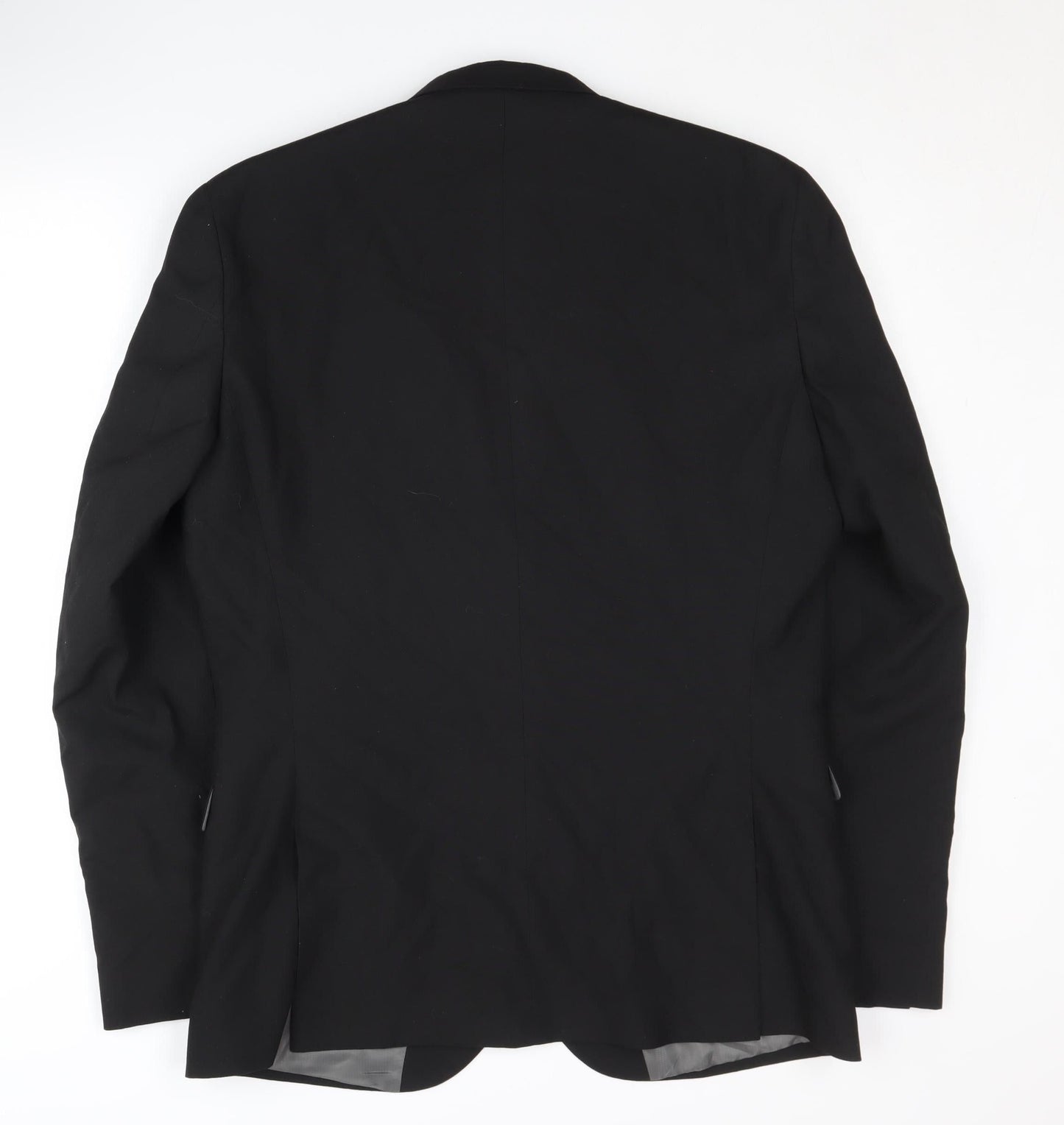 Next Men's Black Blazer 42L Long Length Formal Jacket