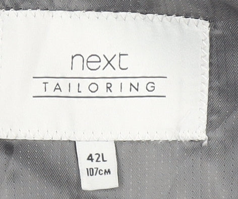 Next Men's Black Blazer 42L Long Length Formal Jacket