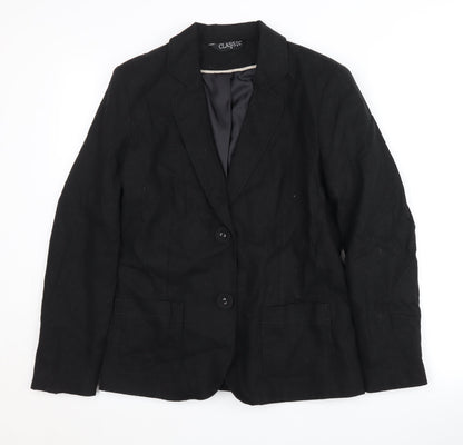 Classics Women's Black Blazer Size 12