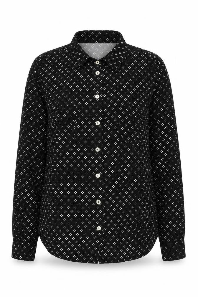 Oasis Women's Black Button-Up Shirt Size 10