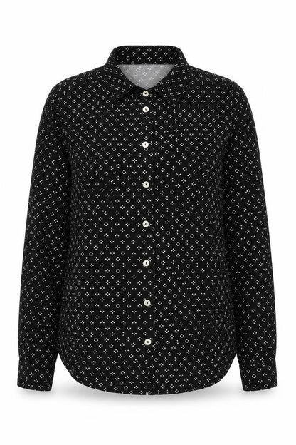 Oasis Women's Black Button-Up Shirt Size 10