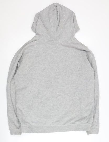 Back view of Ivy Park Women's Grey Pullover Hoodie M