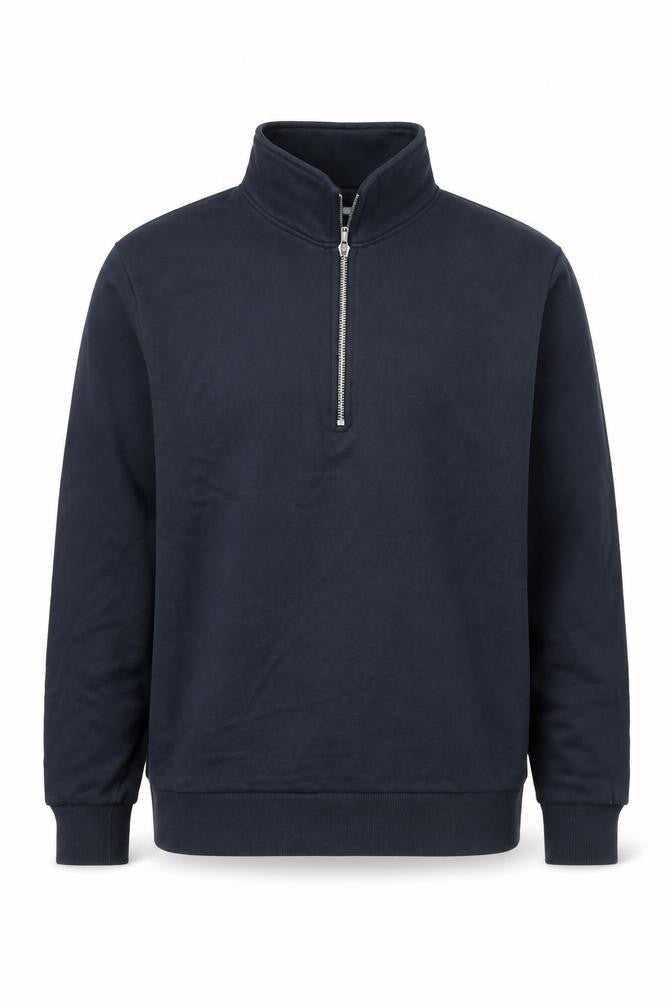 ASOS DESIGN Men's Blue M 1/2 Zip Sweatshirt