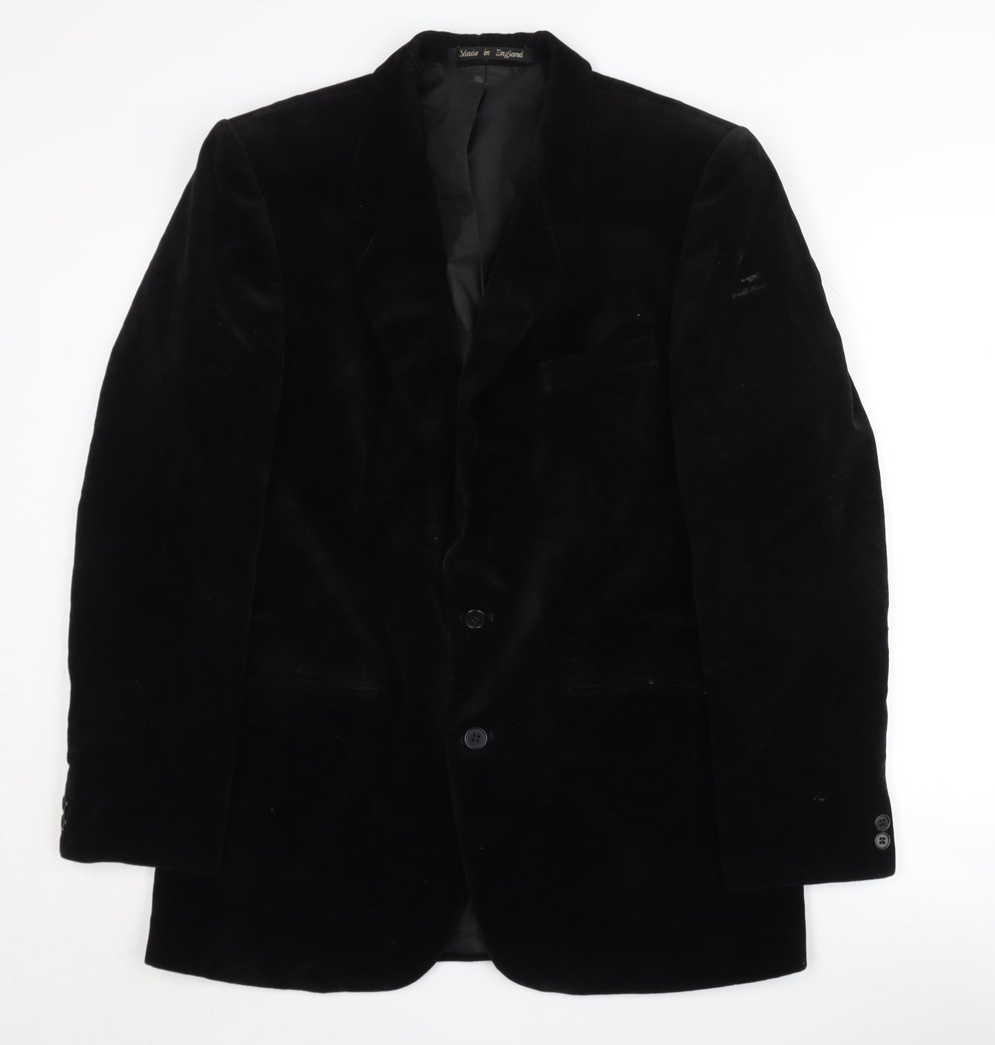 Burton Men's Black Cotton Blazer Size 40R Regular