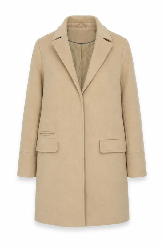 Topshop Beige Women's Overcoat Size 10