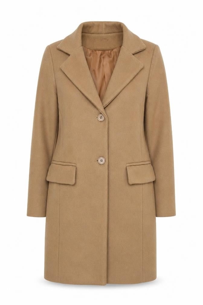 PDK Women's Brown Overcoat, M, Autumn/Winter