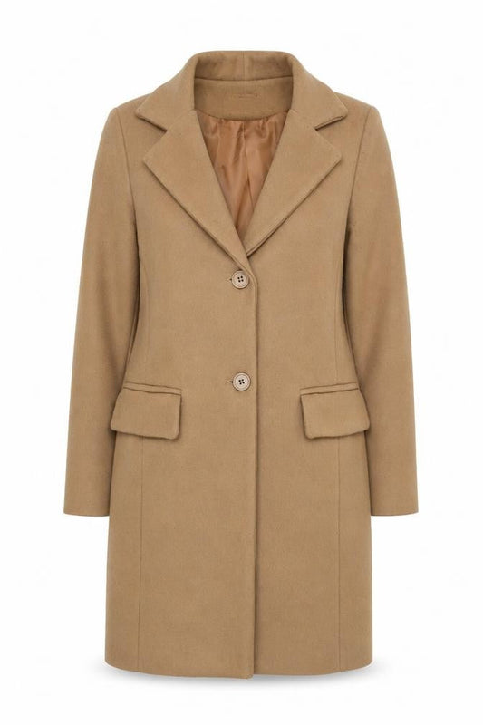 PDK Women's Brown Overcoat, M, Autumn/Winter