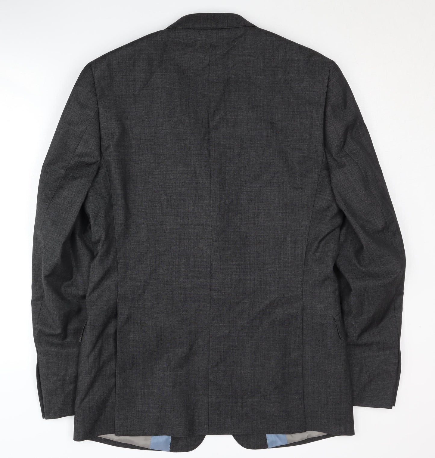 Richard James Men’s Grey 40L Wool Blazer Long