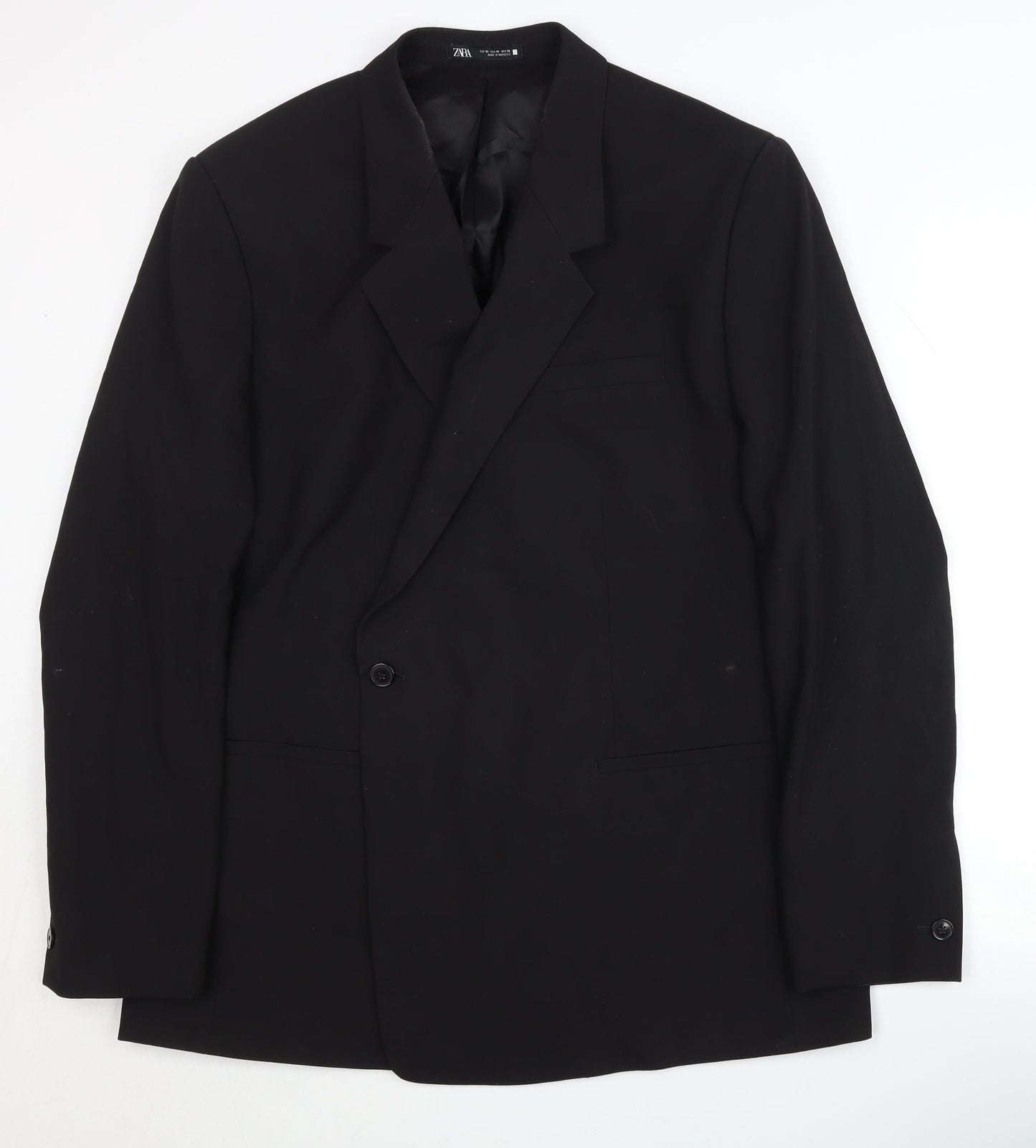 Zara Men's Black Blazer Jacket Size UK 42
