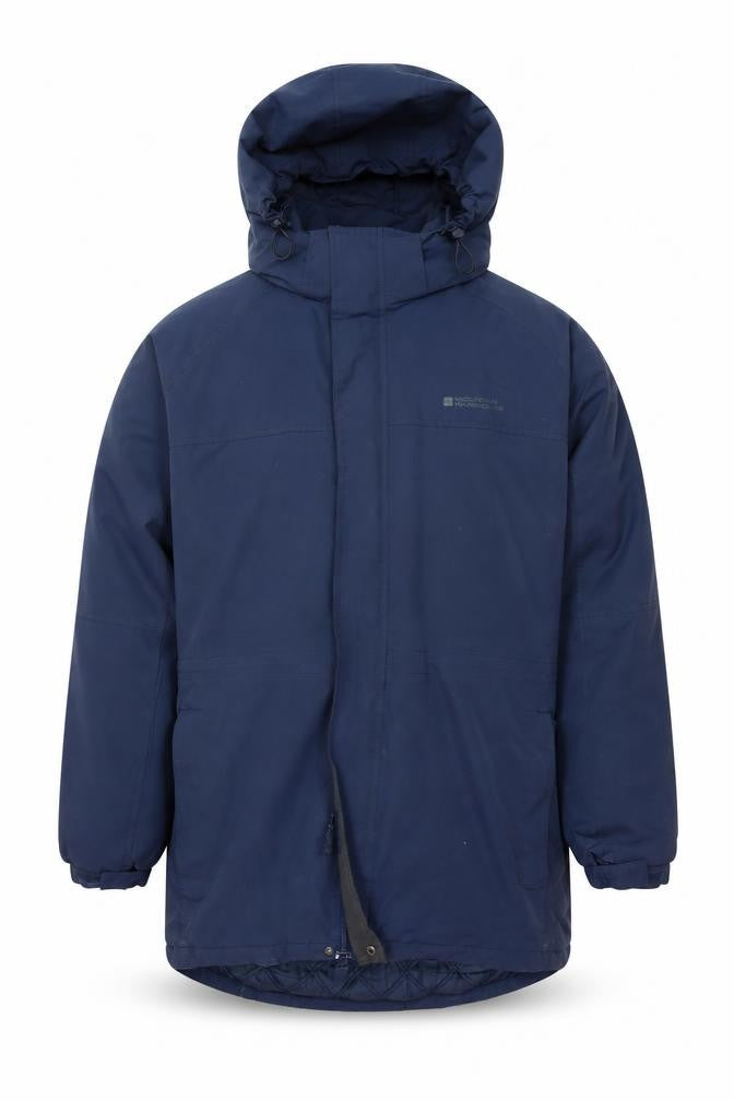 Mountain Warehouse Men's Blue Hooded Parka 2XL