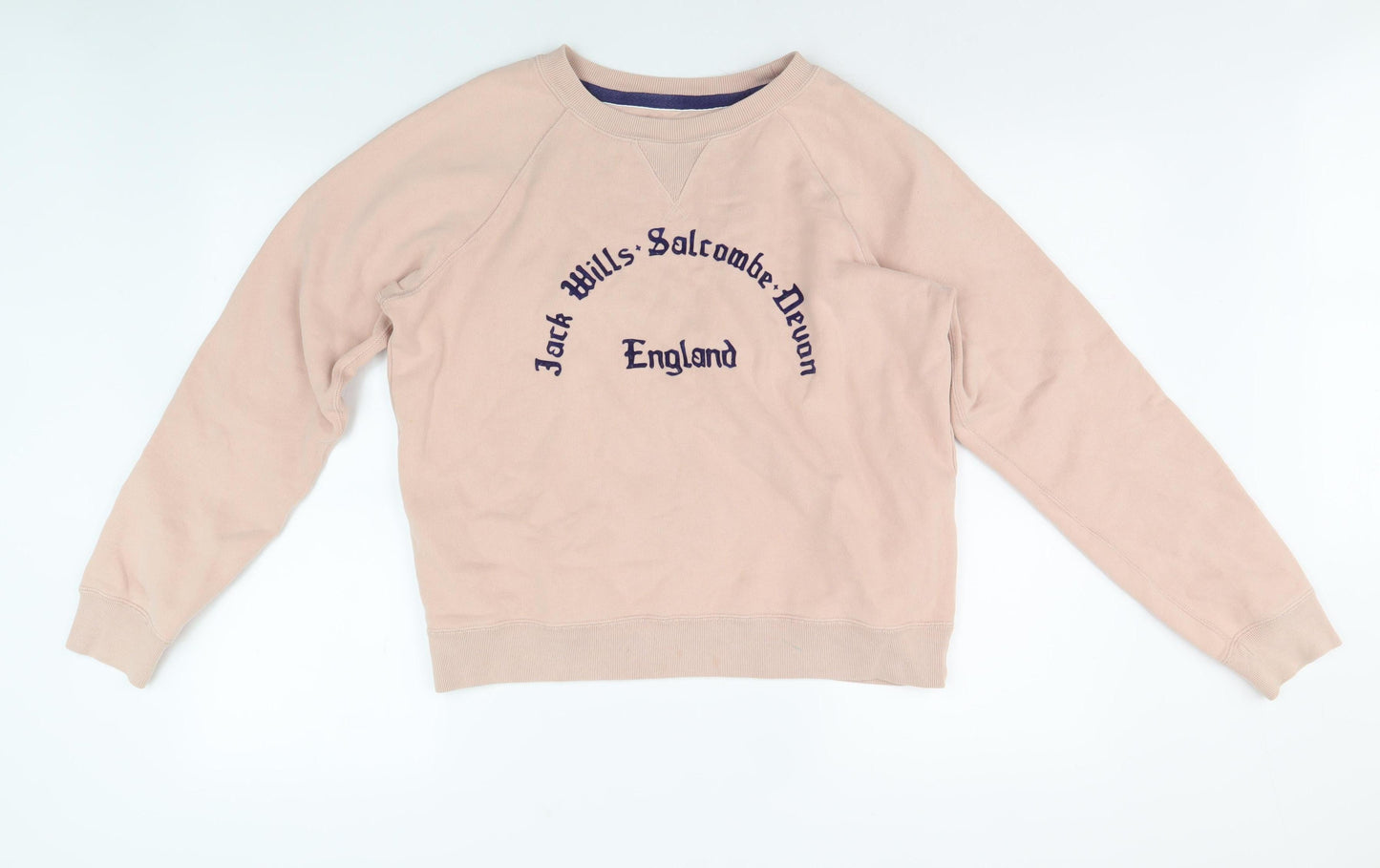 Jack Wills Women's Pink Pullover Sweatshirt, Size 10