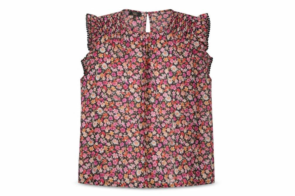 Lipsy Women's Multicoloured Floral Tunic Blouse Size 14