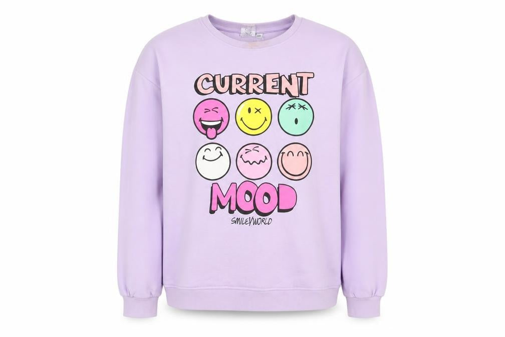 Smiley World Girls Purple Pullover Sweatshirt 13-14 Years