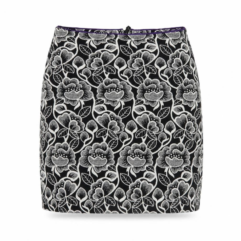JOBIS Women’s Floral Pencil Skirt Size 12 Black