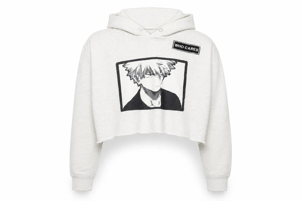 Land Seven Women's Ivory Pullover Hoodie, L, Anime Style