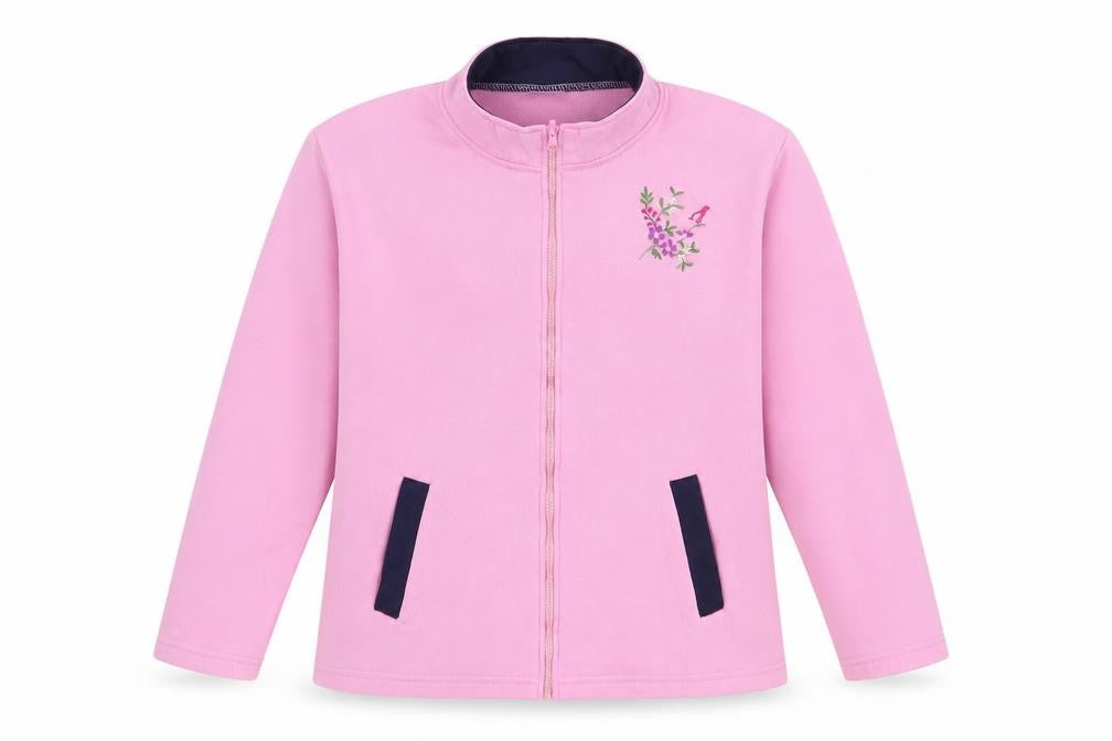 Anne De Lancay Pink Embroidered Women's Jacket Size 22/24