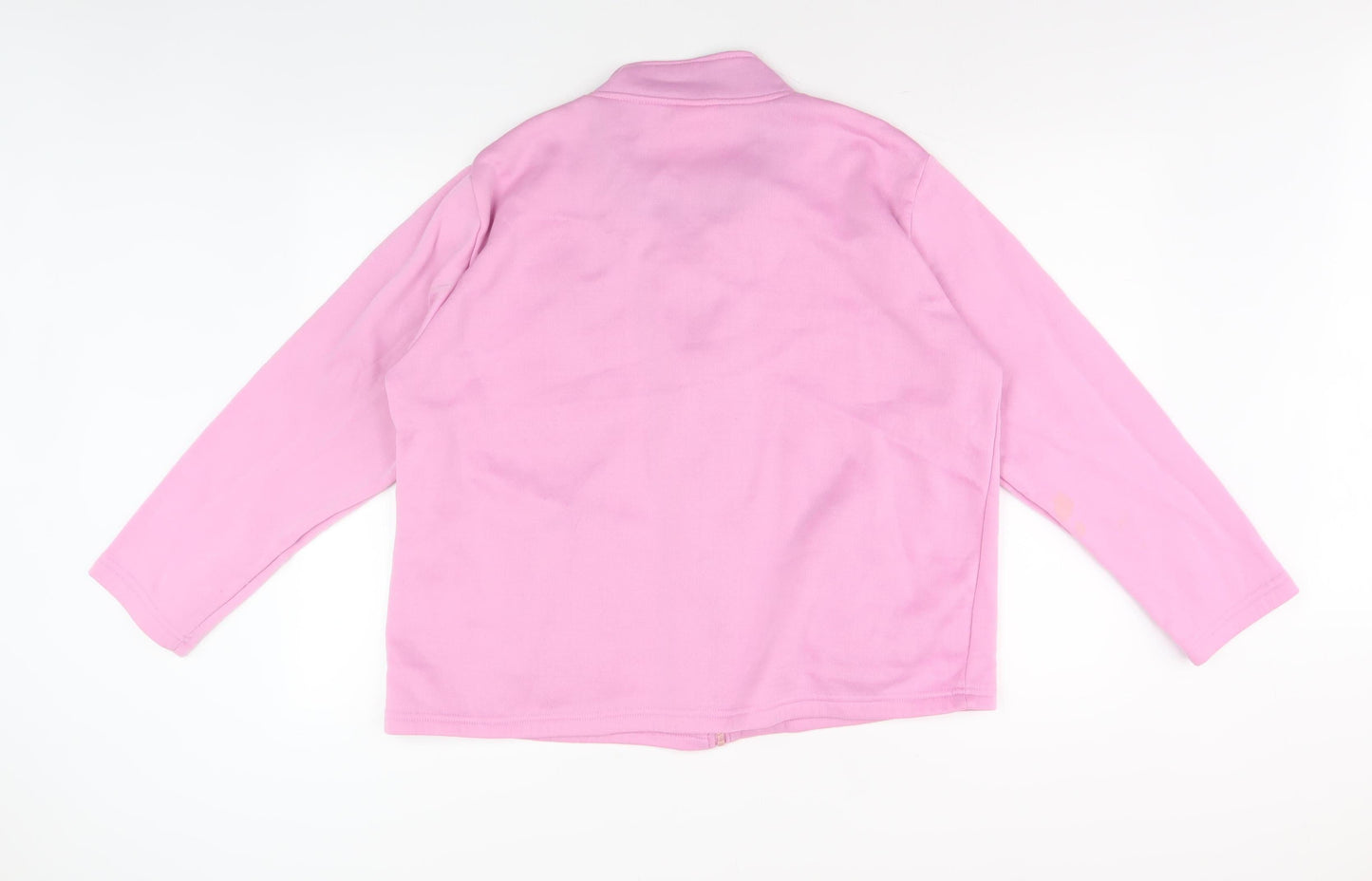 Anne De Lancay Pink Embroidered Women's Jacket Size 22/24