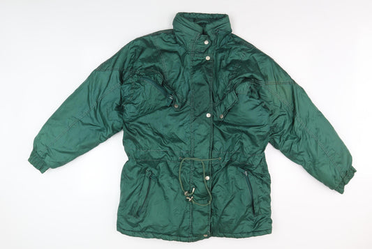 SKI STREET Mens Green Puffer Jacket Size S